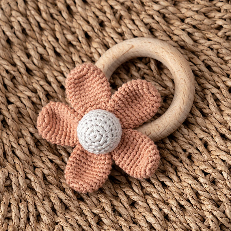 Handmade Daisy Rattle