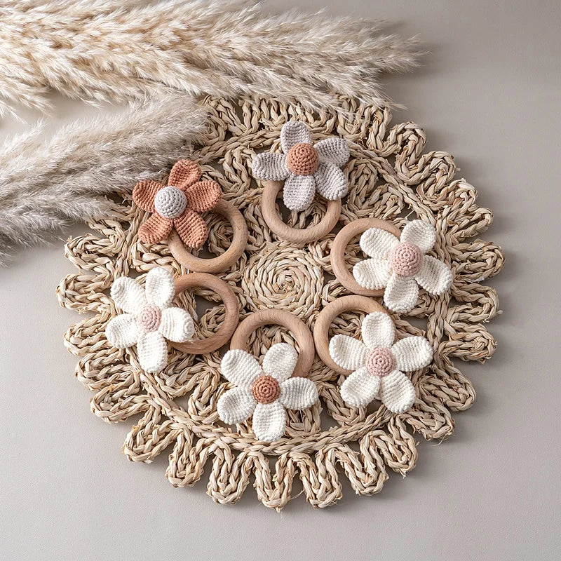 Handmade Daisy Rattle