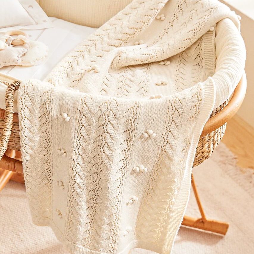 Heirloom Pom Pom Blanket