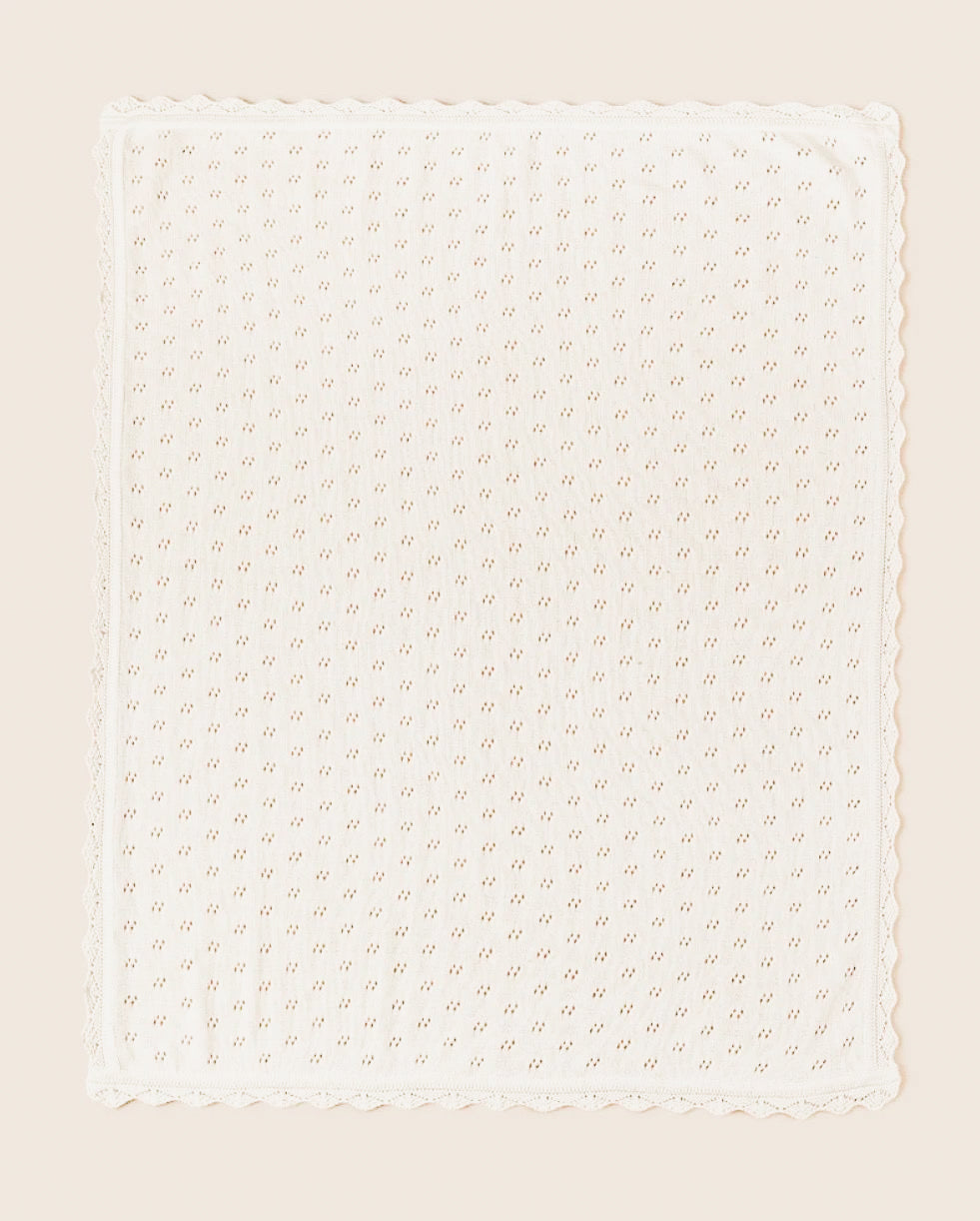 Pointelle Knit Blanket