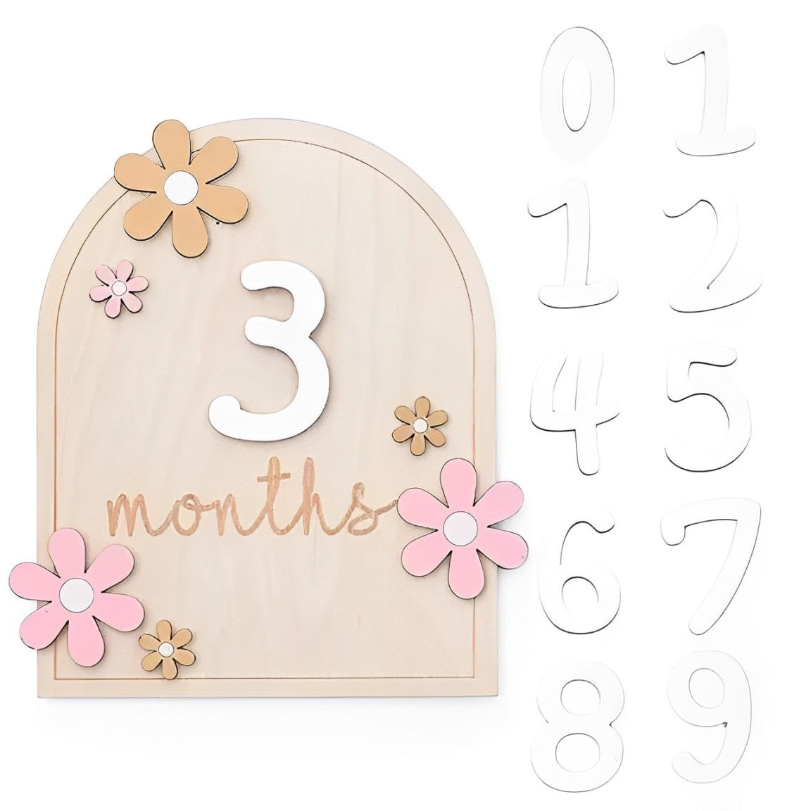 Daisy Milestone Wooden Card