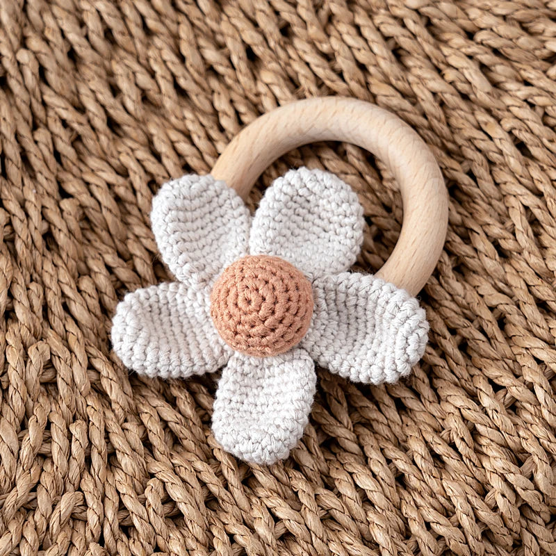 Handmade Daisy Rattle