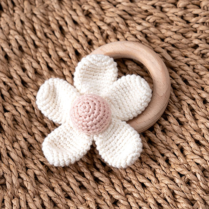 Handmade Daisy Rattle