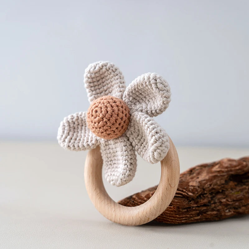 Handmade Daisy Rattle