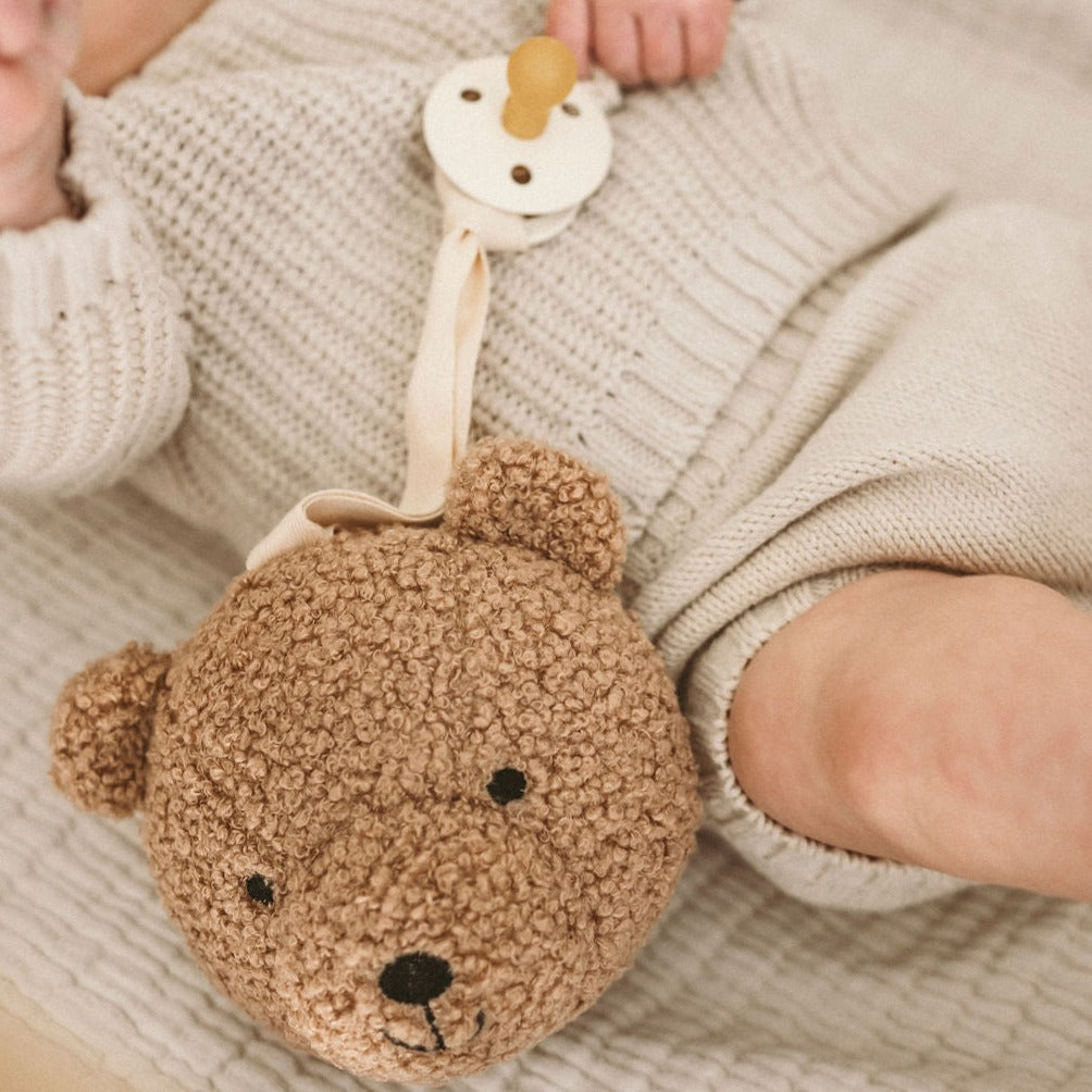 Teddy Bear Pacifier Clip