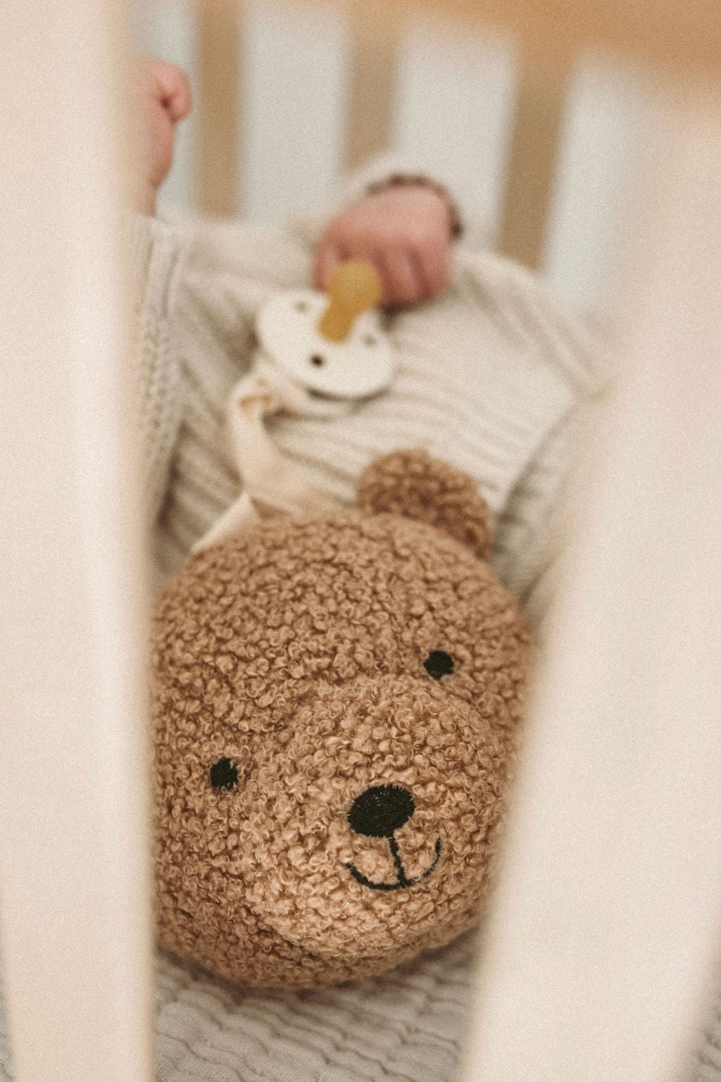 Teddy Bear Pacifier Clip