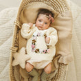 Load image into Gallery viewer, Hand-Embroidered Baby Sweater "D"
