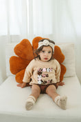 Load image into Gallery viewer, Hand-Embroidered Baby Sweater "E"
