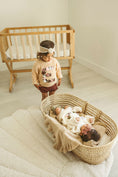 Load image into Gallery viewer, Hand-Embroidered Baby Sweater "E"
