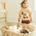 Load image into Gallery viewer, Hand-Embroidered Baby Sweater "E"
