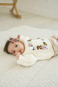 Load image into Gallery viewer, Hand-Embroidered Baby Sweater "D"
