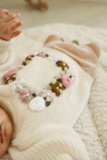 Load image into Gallery viewer, Hand-Embroidered Baby Sweater "D"
