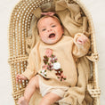 Load image into Gallery viewer, Hand-Embroidered Baby Sweater "A"
