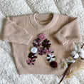 Load image into Gallery viewer, Hand-Embroidered Baby Sweater "A"
