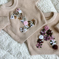 Load image into Gallery viewer, Hand-Embroidered Baby Sweater "A"
