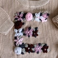 Load image into Gallery viewer, Hand-Embroidered Baby Sweater "E"
