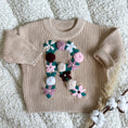 Load image into Gallery viewer, Hand-Embroidered Baby Sweater "R"
