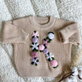 Load image into Gallery viewer, Hand-Embroidered Baby Sweater "K"
