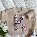 Load image into Gallery viewer, Hand-Embroidered Baby Sweater "K"
