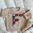 Load image into Gallery viewer, Hand-Embroidered Baby Sweater "F"
