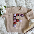 Load image into Gallery viewer, Hand-Embroidered Baby Sweater "F"
