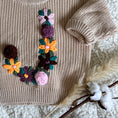 Load image into Gallery viewer, Hand-Embroidered Baby Sweater "J"
