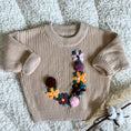 Load image into Gallery viewer, Hand-Embroidered Baby Sweater "J"
