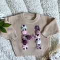 Load image into Gallery viewer, Hand-Embroidered Baby Sweater "H"
