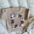 Load image into Gallery viewer, Hand-Embroidered Baby Sweater "D"
