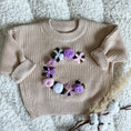 Load image into Gallery viewer, Hand-Embroidered Baby Sweater "C"
