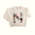 Load image into Gallery viewer, Hand-Embroidered Baby Sweater "N"
