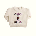 Load image into Gallery viewer, Hand-Embroidered Baby Sweater "I"
