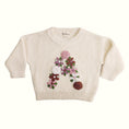 Load image into Gallery viewer, Hand-Embroidered Baby Sweater "A"
