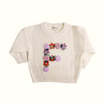 Load image into Gallery viewer, Hand-Embroidered Baby Sweater "F"
