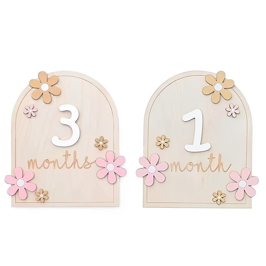 Daisy Milestone Wooden Card